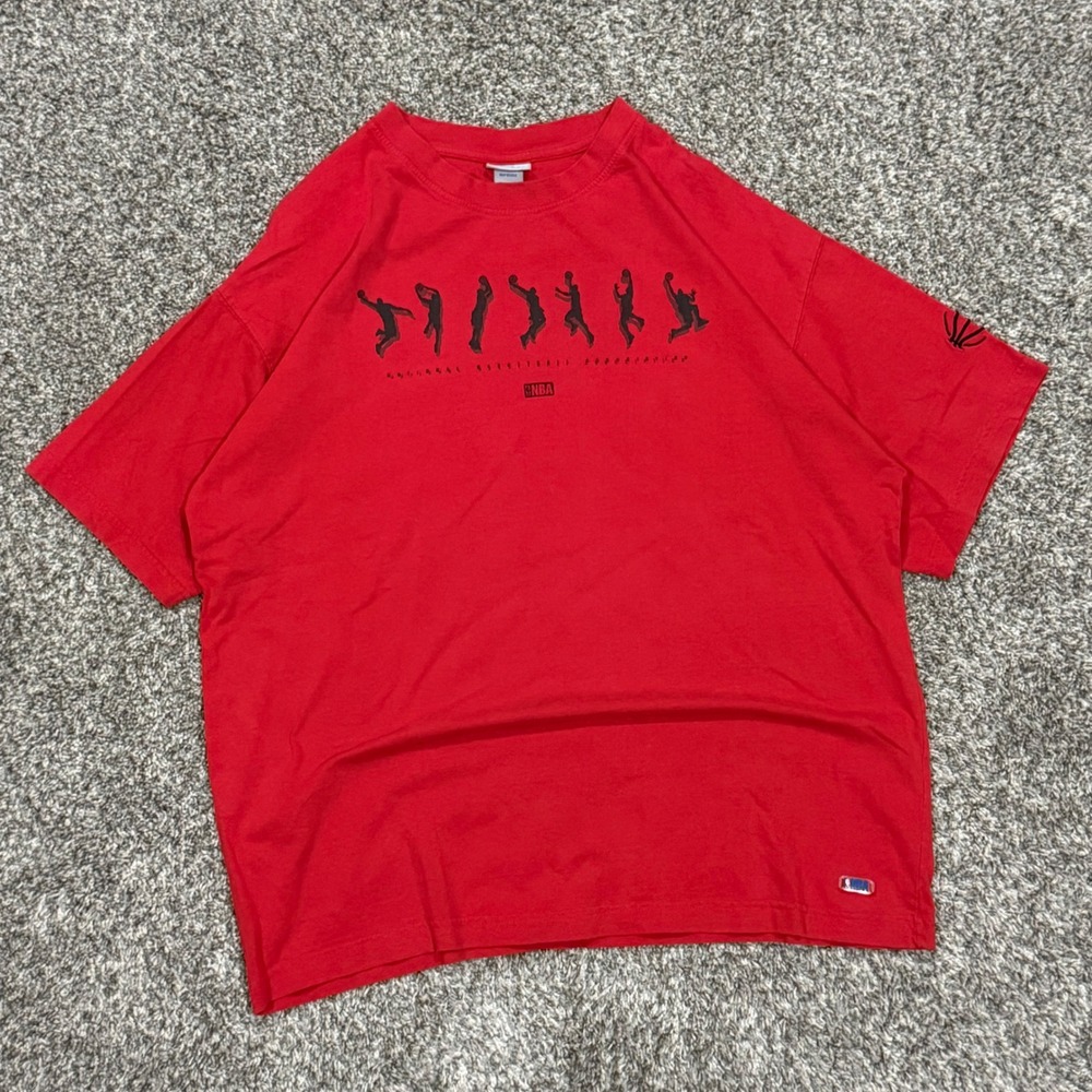 Vintage NBA Elevation Monty Python T-Shirt Mens XL Red Graphic Basketball Cotton